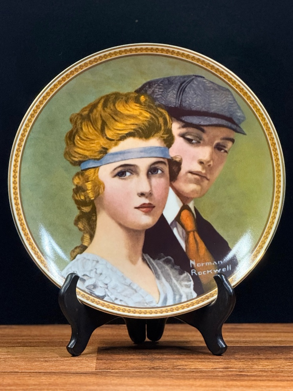 NORMAN ROCKWELL’S Rediscovered Women Collection “Meeting on the Path” Plate
